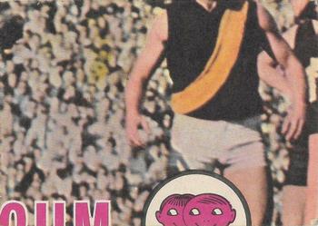 1970 Scanlens VFL #54 Doug Wade Back